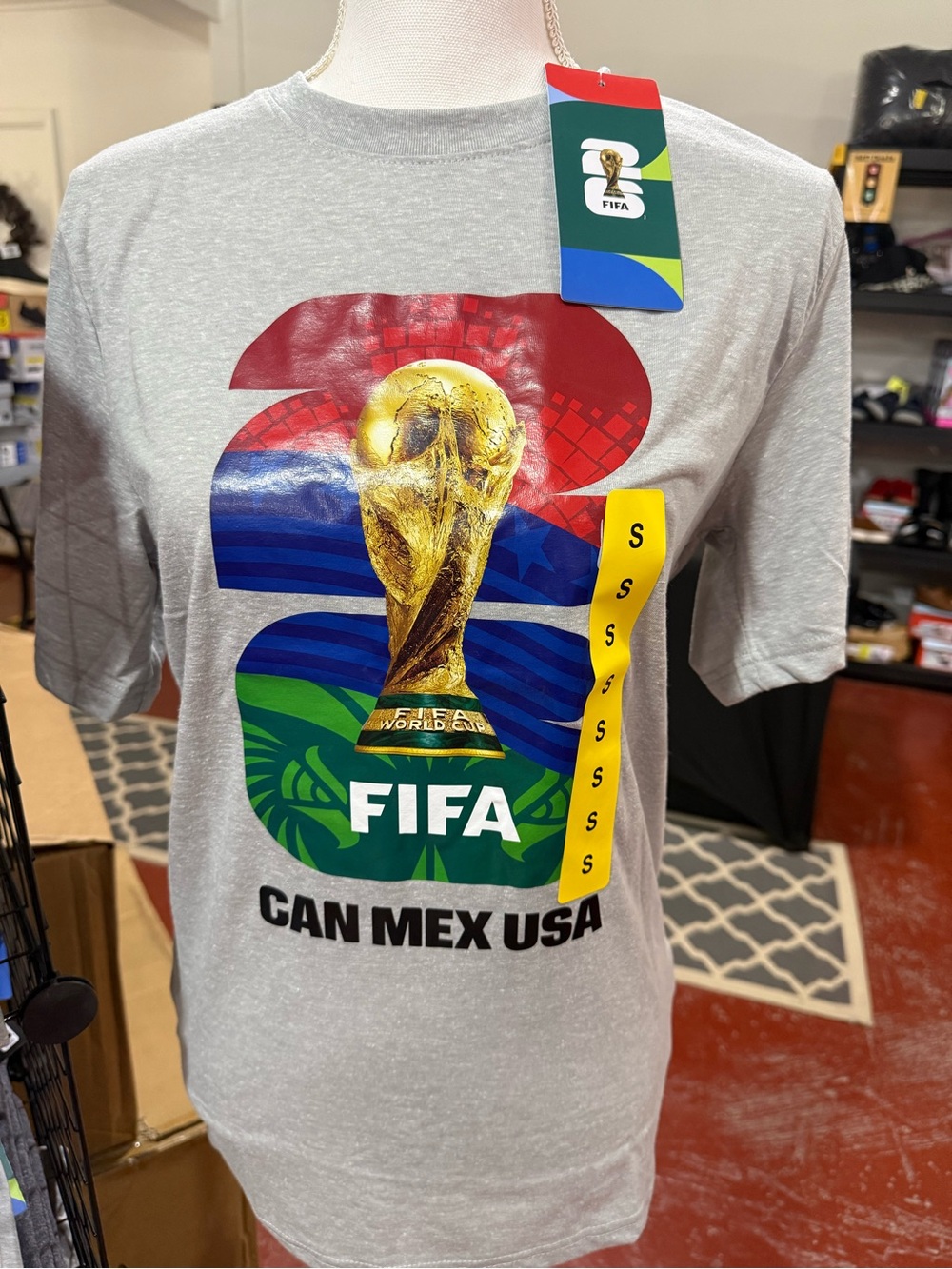 FIFA World Cup 26 T-shirt, Light Gray, NWT